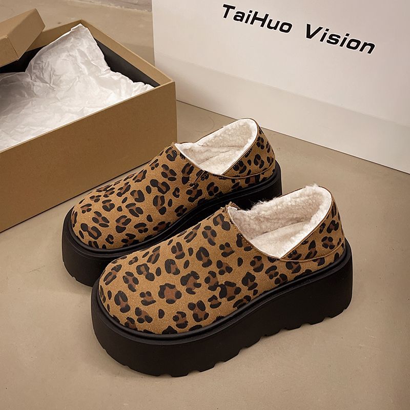 New Thick Soled Height Increasing Autumn Winter Velvet Cotton Shoes