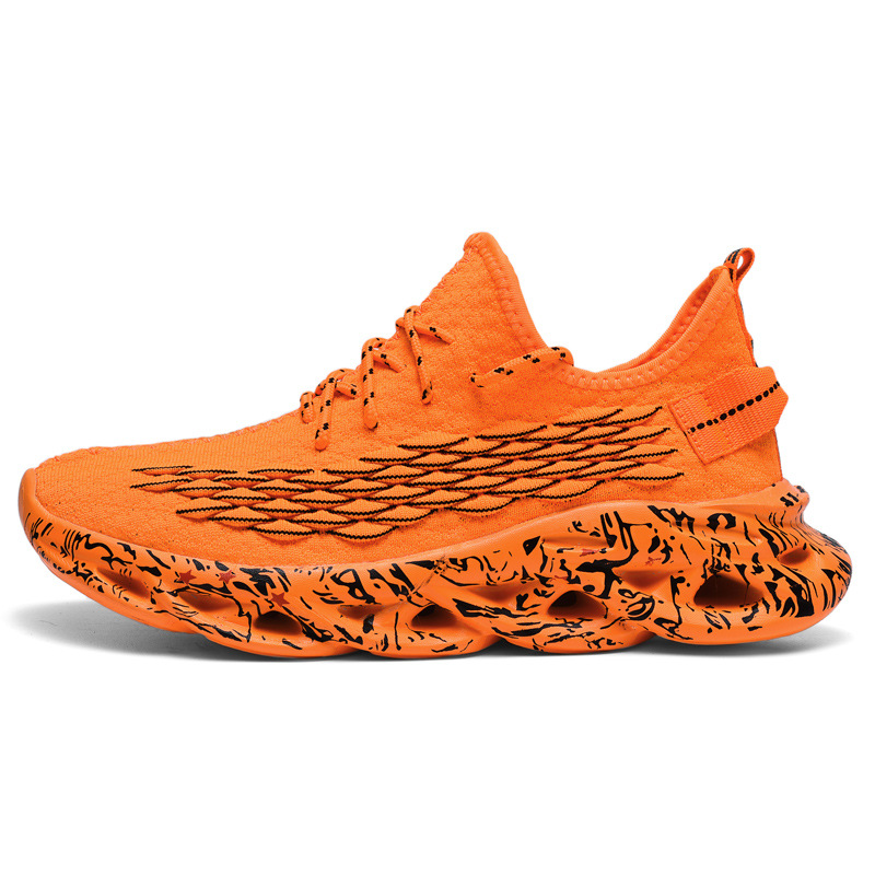 Men Fashion Sports Blade Trendy Design Plus Size Casual Athleisure Style Flying Woven Breathable Running Shoes Multi Colors Free shipping