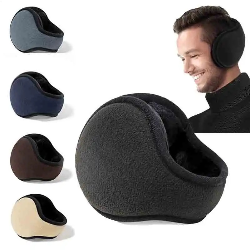 Windproof Earmuffs Men Womens Ear Warm Protector Thicken Plush Winter Warm Fleece Earmuff Outdoor Cycling Warmer Soft Ear Muffs 241024