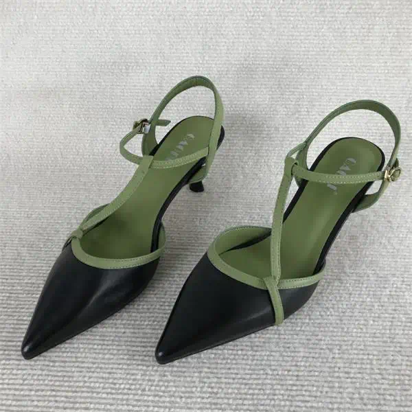 2025 S Fashion Designer Sandals Female Sandal Shoes Closed Toe Summer Girls Retro Scandals Woman Original Clo