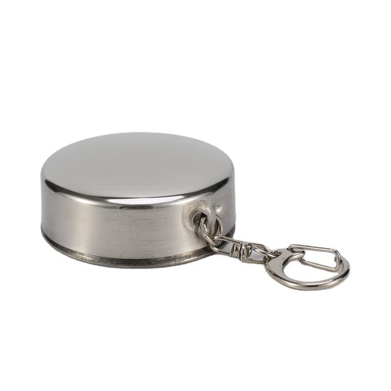Supply outdoor portable portable water cup wholesale stainless steel folding telescopic travel small water cup camping cups