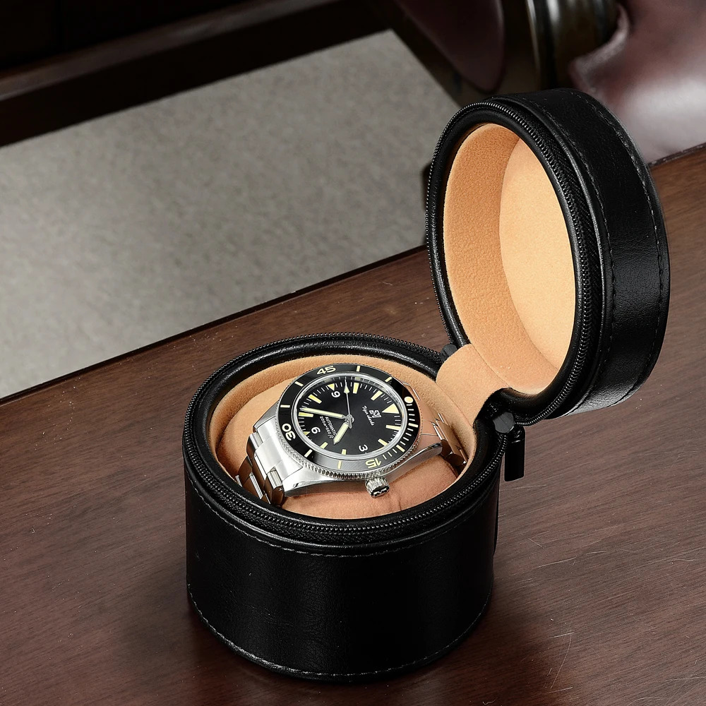 San Martin Leather High-end Portable Watch Box Small Travel Storage Box Gift Box Display Package Boxes 241024
