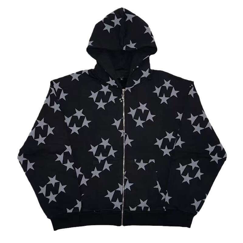 Factory direct sales of European and American stock Amazon autumn and winter hot stamping street men's and women's hooded sweatshirt loose G