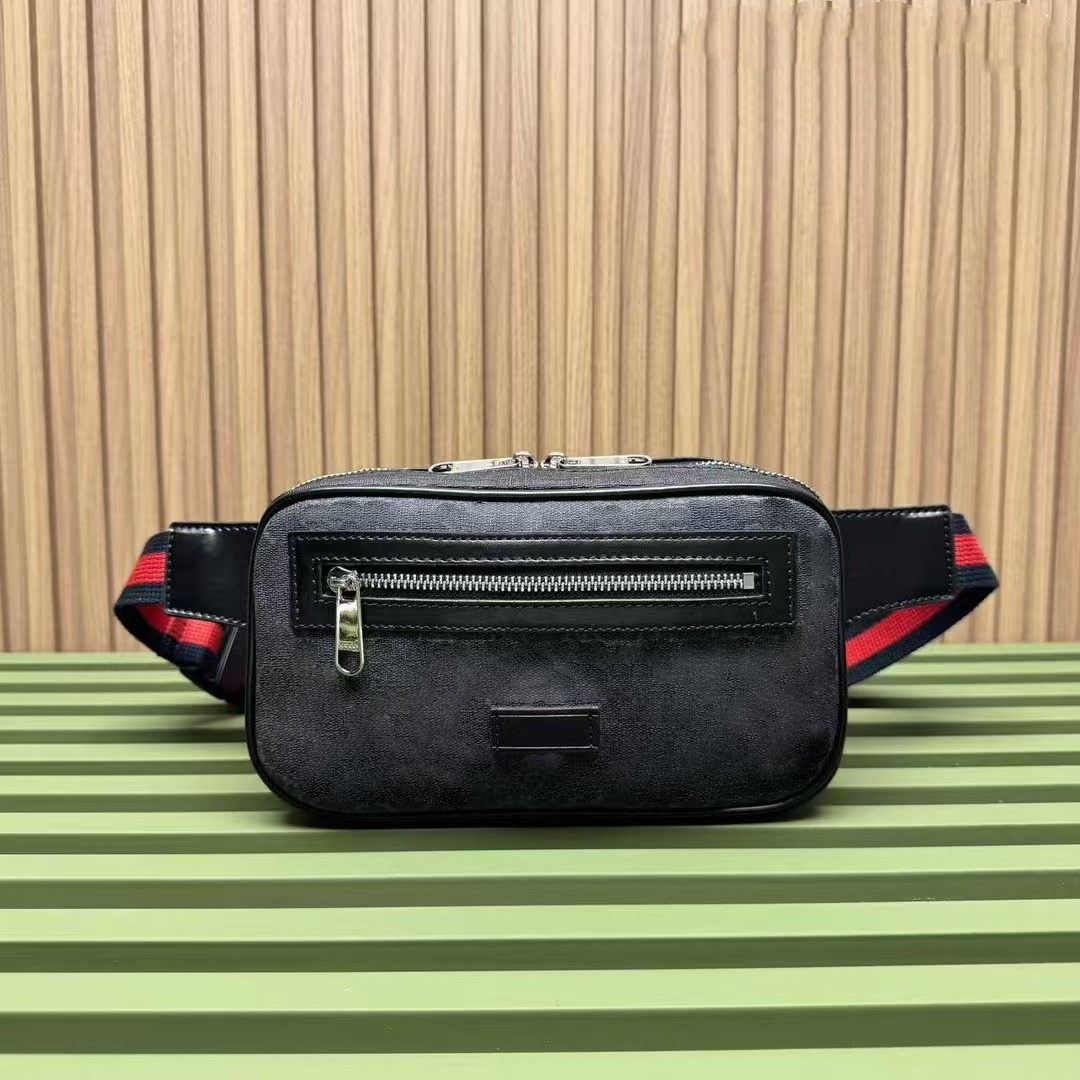 mens fanny pack fashion bags Unisex Men Women leather Sport Runner Fanny Pack Belly Waist Bum Bag Fiess Running Belt Jogging Pouch Back grid G5191