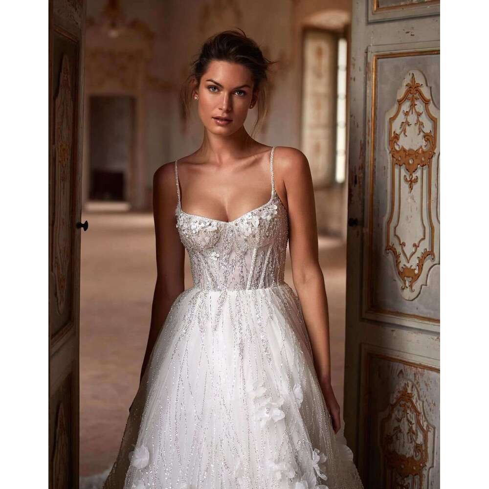 Ful Wedding Dress A-E High Collar Appliques Sequined Beading Long Sleeve Or Length Bride Vestido De Noiva Custom Made 6660311