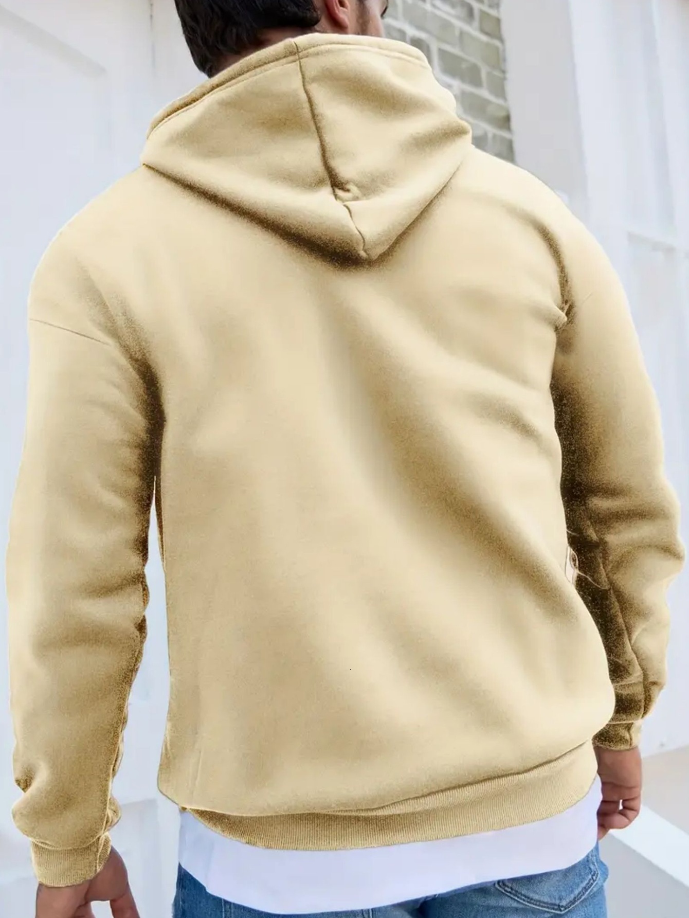 1980's Cassette Tape Graphic Print Men's Long Sleeve Hooded Sweatshirt, Warm Fleece Pullover Hoodie With Kangaroo Pocket, Casual Comfortable