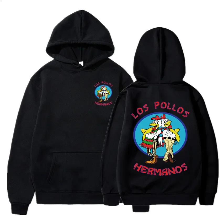 Breaking Bad Hoodie Los Pollos Hermanos Chicken Brothers Print Tracksuit Men Women Fashion Autumn Winter Fleece Loose Sweatshirt 241009