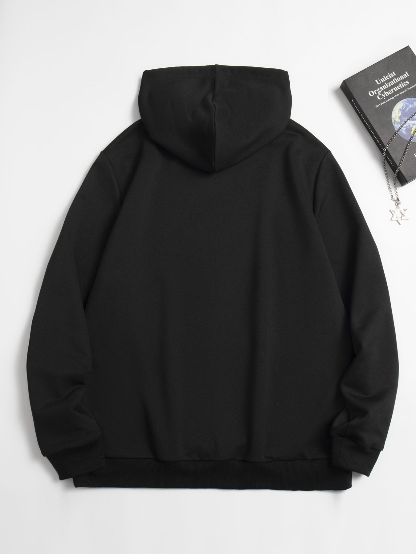 Santa Cruz Hoodie for Men - Casual Polyester Hooded Sweatshirt with Cartoon Pattern, Knit Fabric, Regular Fit, Hooded Design for Autumn Winter