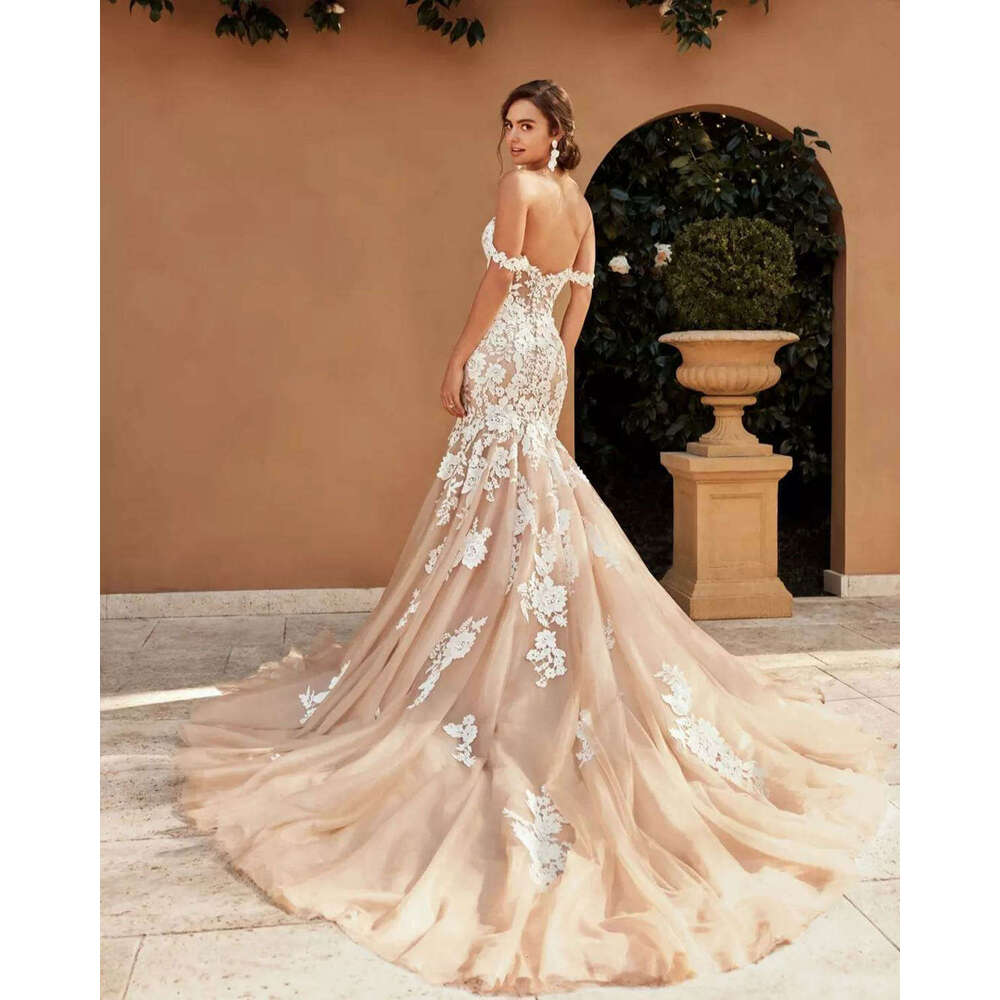 Mermaid Princess Sweetheart Appliques Lace Backless Or Length Wedding Dresses Vestido De Novia Custom Made