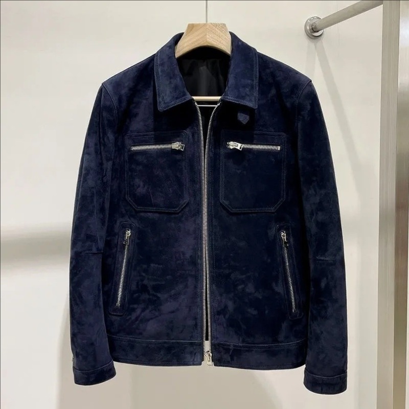 mens Jackets 2024 Autumn Warm Grey Jacket With Buttons Bomb Winter Top 240807 Drop Delivery Apparel Clothing Outerwear Coats Otd6M