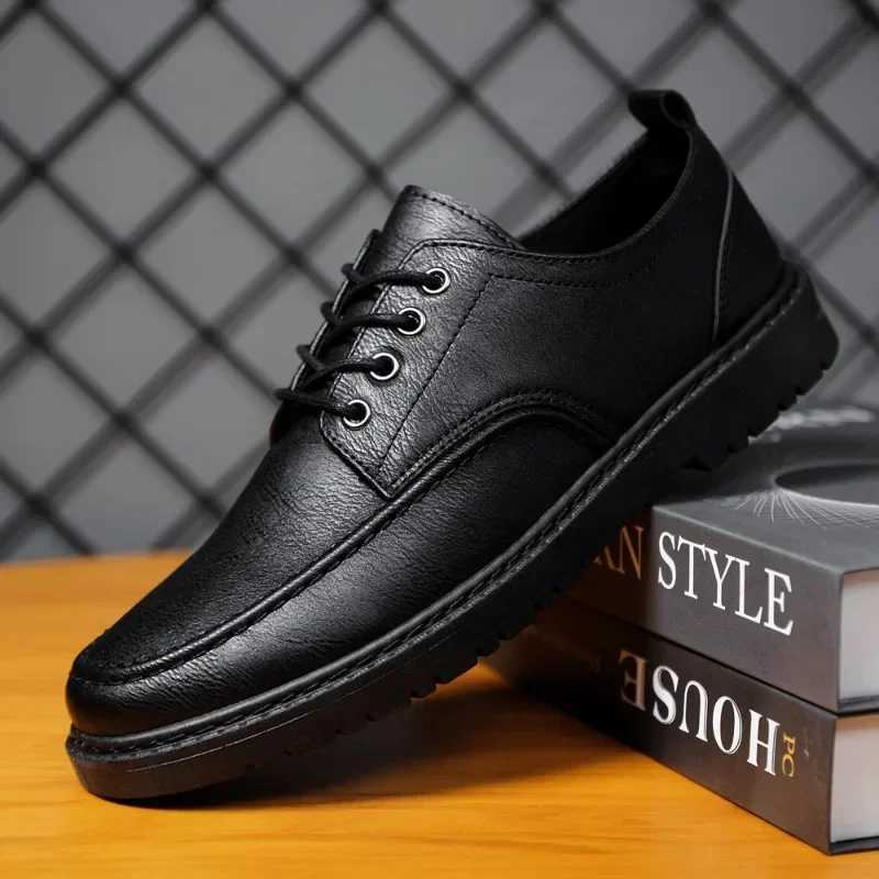 Men Leather Casual Shoes High Business Dress Shoes Lace Up Oxford Footwear Comfort Driving Shoes for Men Designer LoafersXJ250118