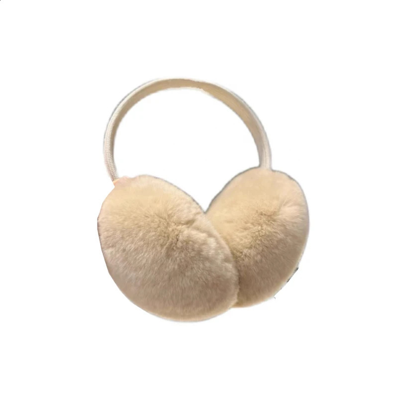MPPM Aarrival Unisex Womens Winter Warm Rex Rabbit Fur Earmuffs Girls Ear Muffle Earflap Ear Cover Double Sided 241024