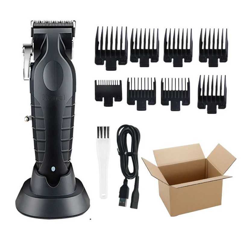 KM2296 Kemei Original Professional Rechargeable Hair Trimmer Adjustable Hair Clipper USB Carving Barber Salon XJ250624