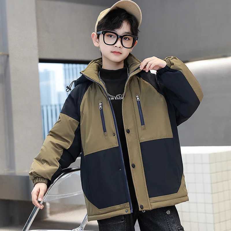 Children Winter Hood Outerwear Coats Clothes for Boy Warm Parka Jacket Korean Fashion Kids High Quality Teen Warm Thicken OutfitXJ241021