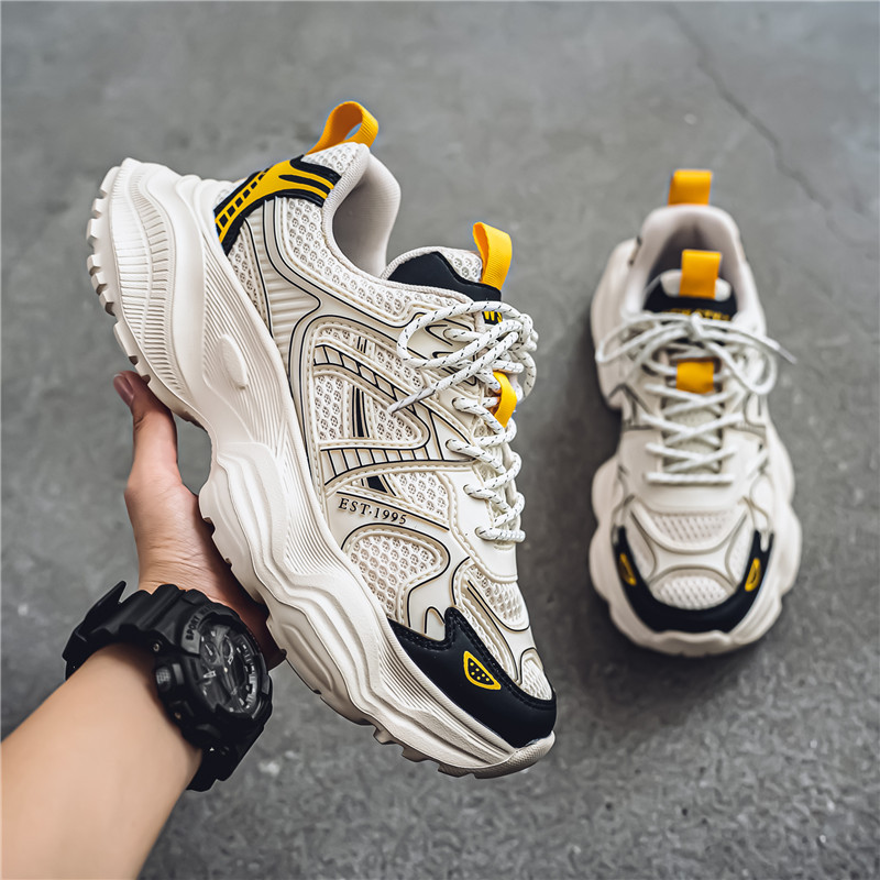 New Autumn Breathable Versatile Sports Anti Slip Lightweight Trendy Thick Soled Casual Shoes