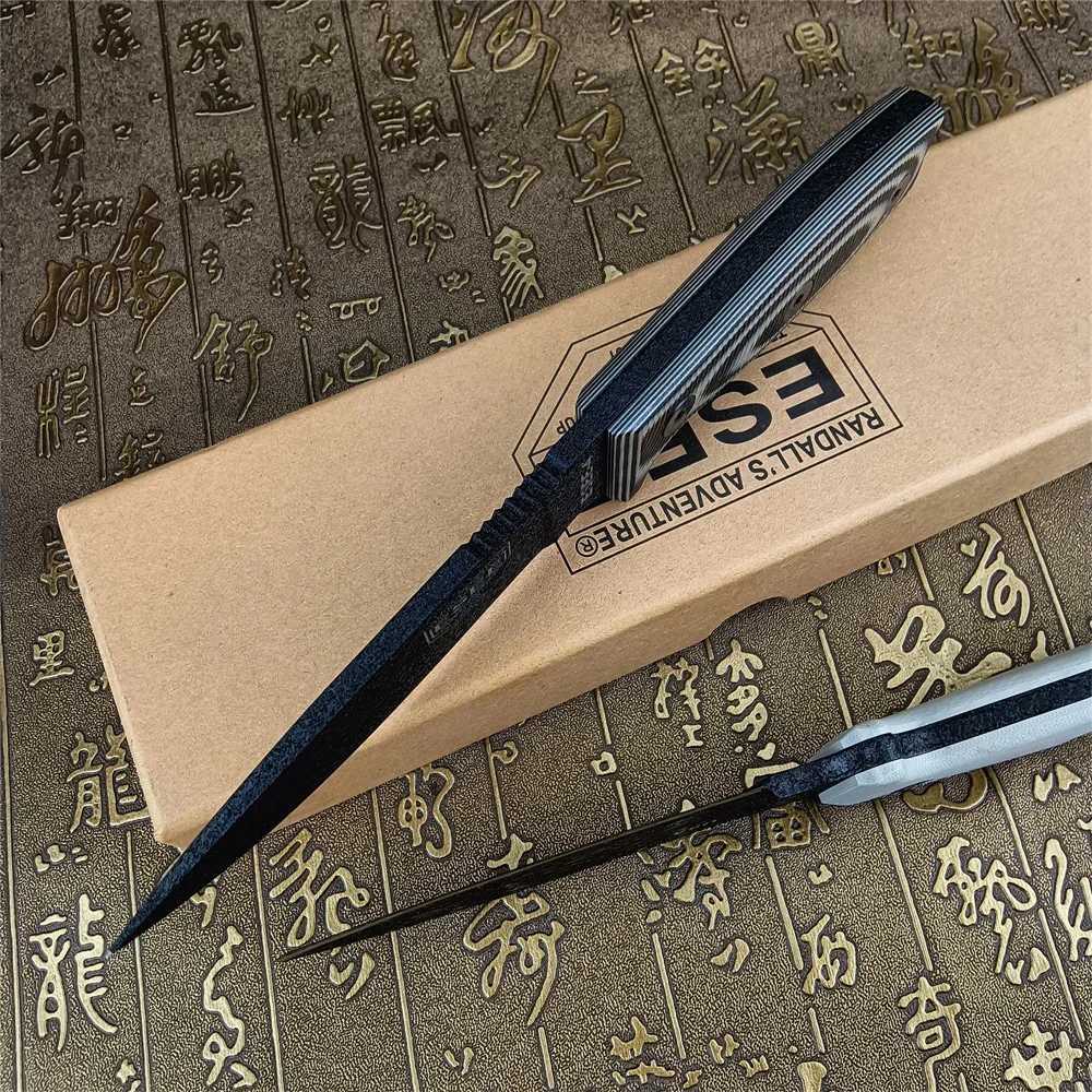 ESEE-4 Straight Fixed Knife S35VN Black Plain Edge Machined Two-color G10 Handles with Kydex Sheath Tactical Hunting EDC ToolXJ250102