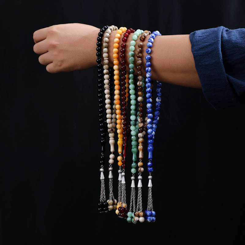 Bracelet Bangles: Tesbihka 45 Muslim Teachings Prayers | Stackable Tassel Bracelets for Men 4 s