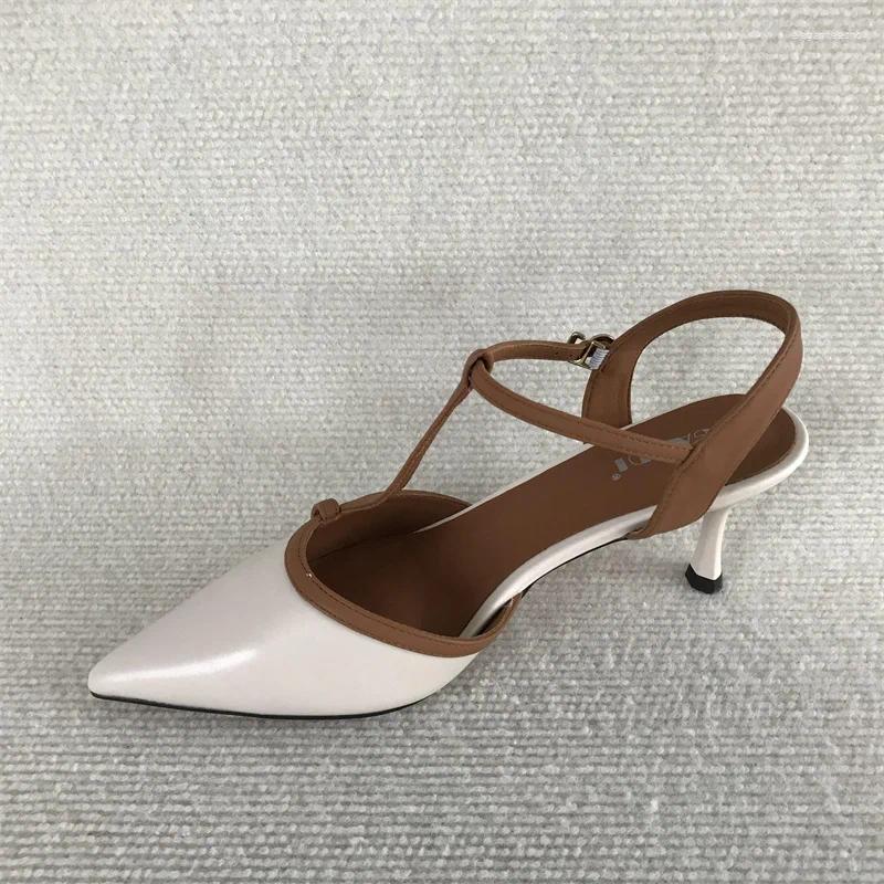 2025 S Fashion Designer Sandals Female Sandal Shoes Closed Toe Summer Girls Retro Scandals Woman Original Clo