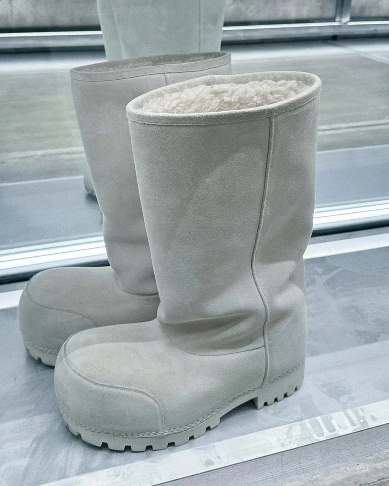 Long Tube Snow Boots for Women with Big Head Comfortable Winter Womens Thick Warm Cotton Shoes Female 241019 4