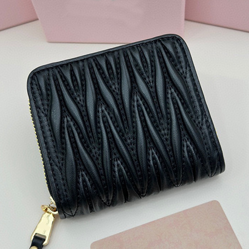 Luxury small purse designer bag handbag fashion small square bag high quality leather bag women's clutch bag classic pleated bag metal lettering logo