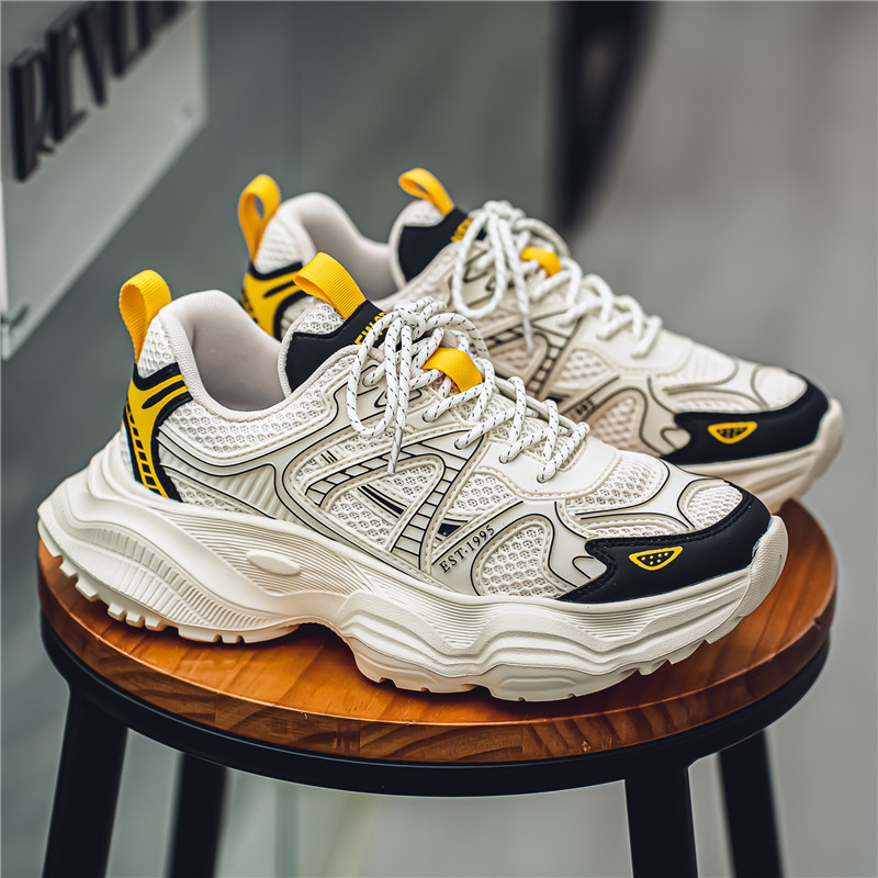 New Autumn Breathable Versatile Sports Anti Slip Lightweight Trendy Thick Soled Casual Shoes