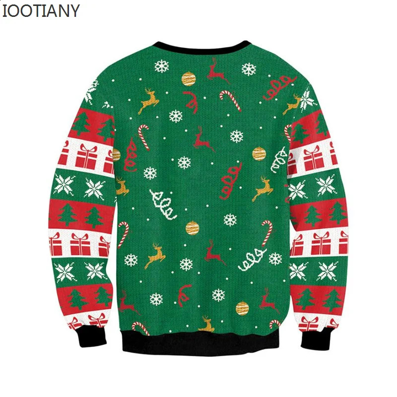 Men women ugly Christmas hoodies fun hump reindeer climate sticky Christmas fleas couple holiday parties Christmas sweaters 241021