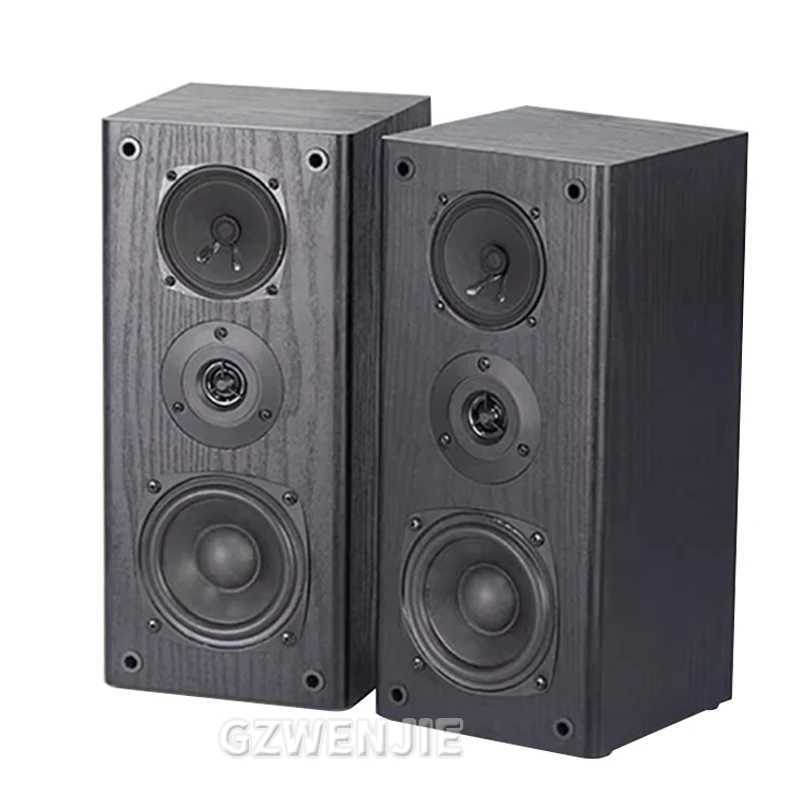 Loudspeaker box 4 Inch Subwoofer Speaker Passive Bookshelf HiFi Speaker Three-Way Surround Sound Speaker Sound Box Power 60W Speaker A Pair Z241021