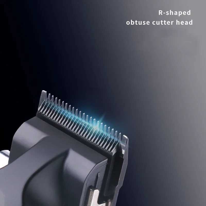 KM2296 Kemei Original Professional Rechargeable Hair Trimmer Adjustable Hair Clipper USB Carving Barber Salon XJ250624