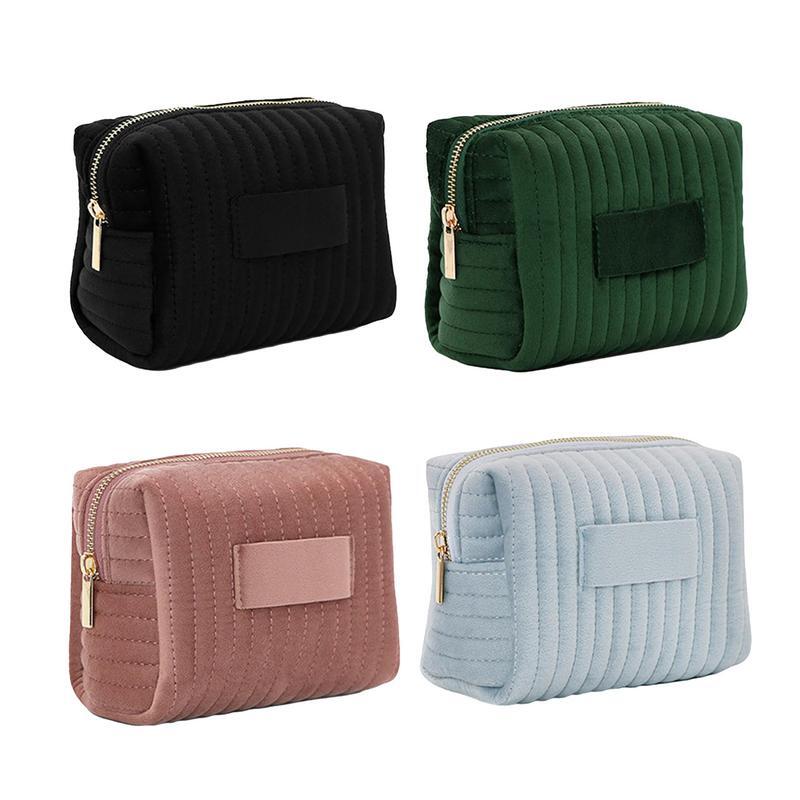 Designer Bag Shoulder Bag Luxury Bag High-Quality New Cute Veet Women's Zipper Large Solid Color Travel Makeup Washbag Washing