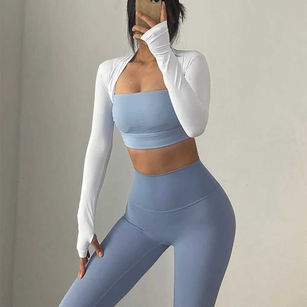 Dance ballet shawl womens long sleeved yoga shirt fitness top running tight sports jacket quick drying sportswearW250411