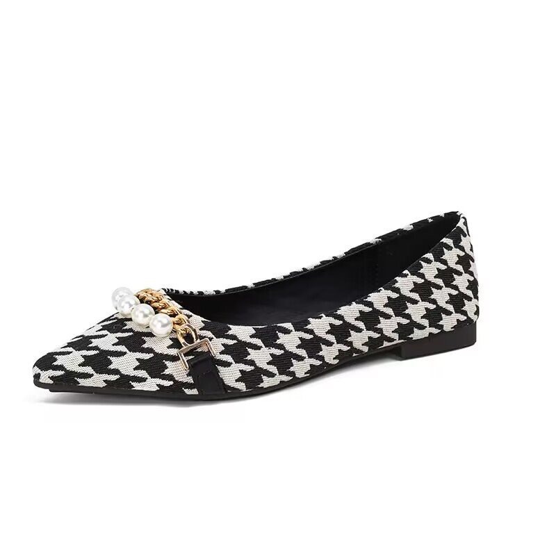New Brand Veet Pumps d327e Women Designer Metal Crystal Buckle High Heels Houndstooth OL Ladies Work Shoes Femininos Bombas