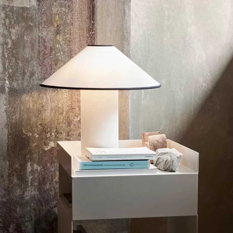 Vintage Wabi sabi table lamp mushroom table lamp for living room study bedroom bedside table sofa fabric table lamp X241021