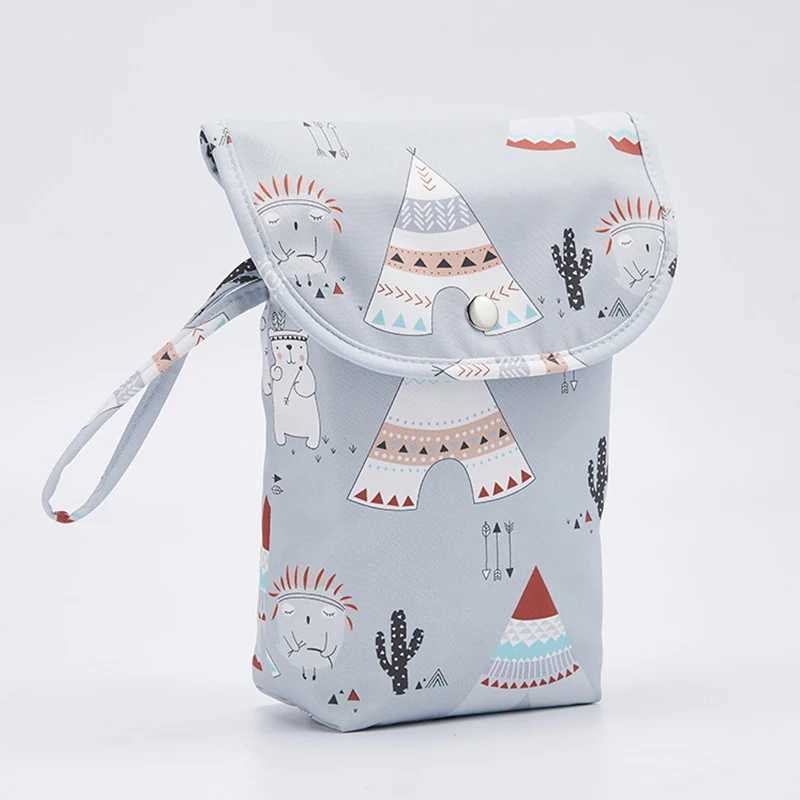 Baby Diaper Bag Organizer Reusable Waterproof Wet/Dry Cloth Bag Mummy Storage Nappy Bag For Disposable Carrying Diaper ClothingC250326