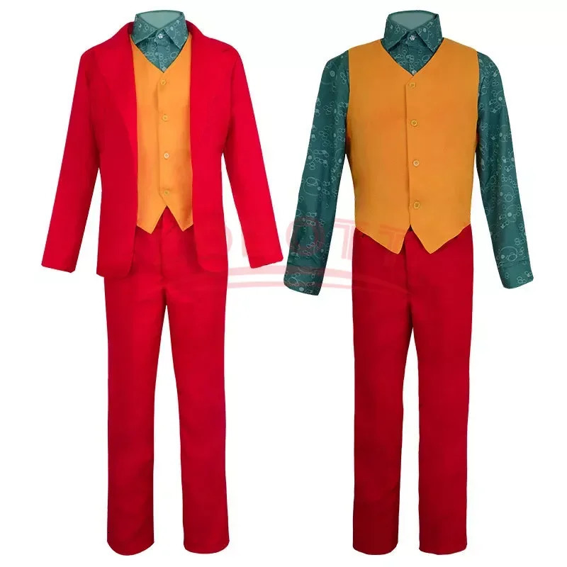 Movie Characters Joker Male Cosplay Costume Anime Character Halloween Set Mask Uniform Wig 241022