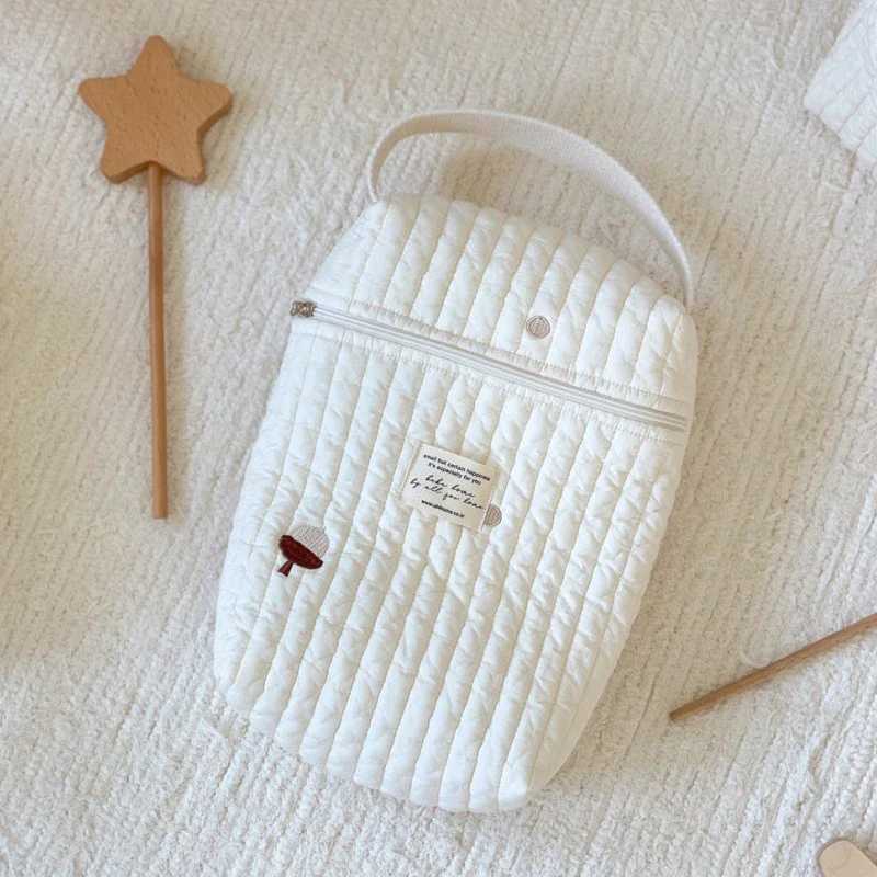 Embroidery Portable Nappy Mommy Bag Stroller Hanging Bag Zipper Diaper Wet Bag Baby Items Storage BagC250326