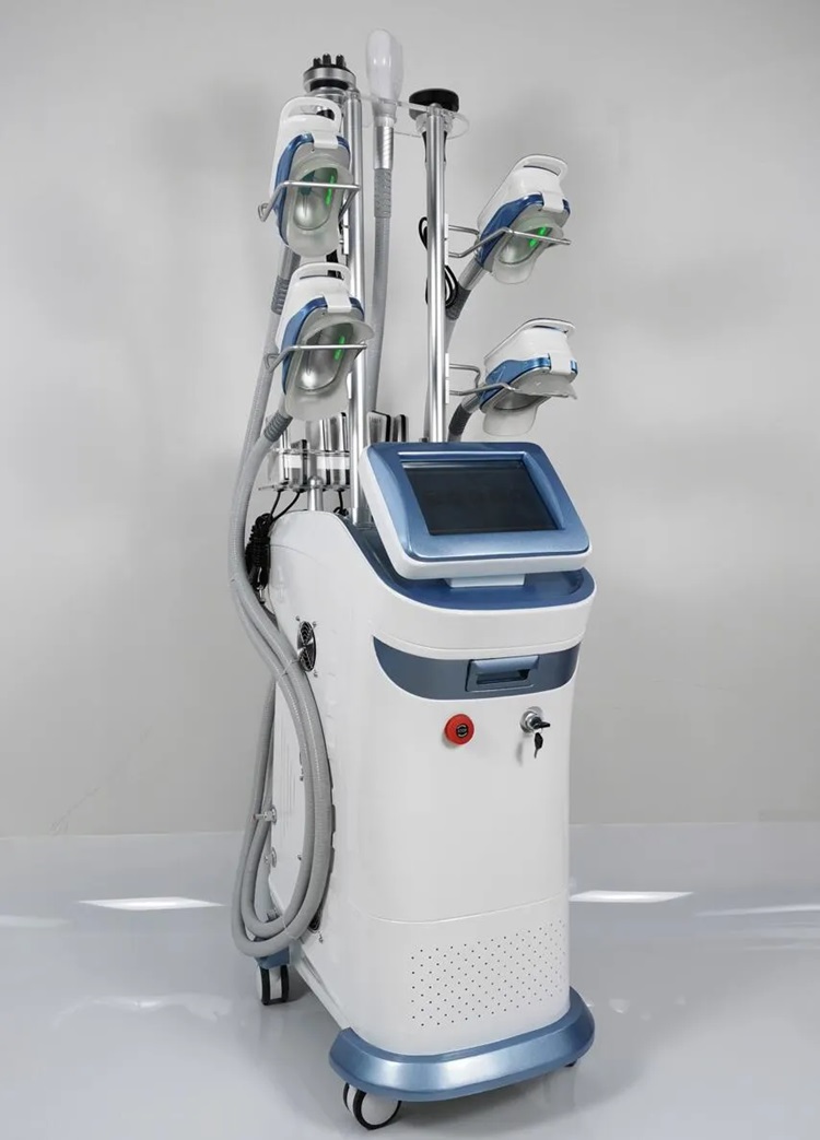 Effective 360 Fat Freezing Cryo Slimming Machine Body Sculpting fat reduce Cooling Lipolysis 4 handles work at the same time with Chin Handle slimming