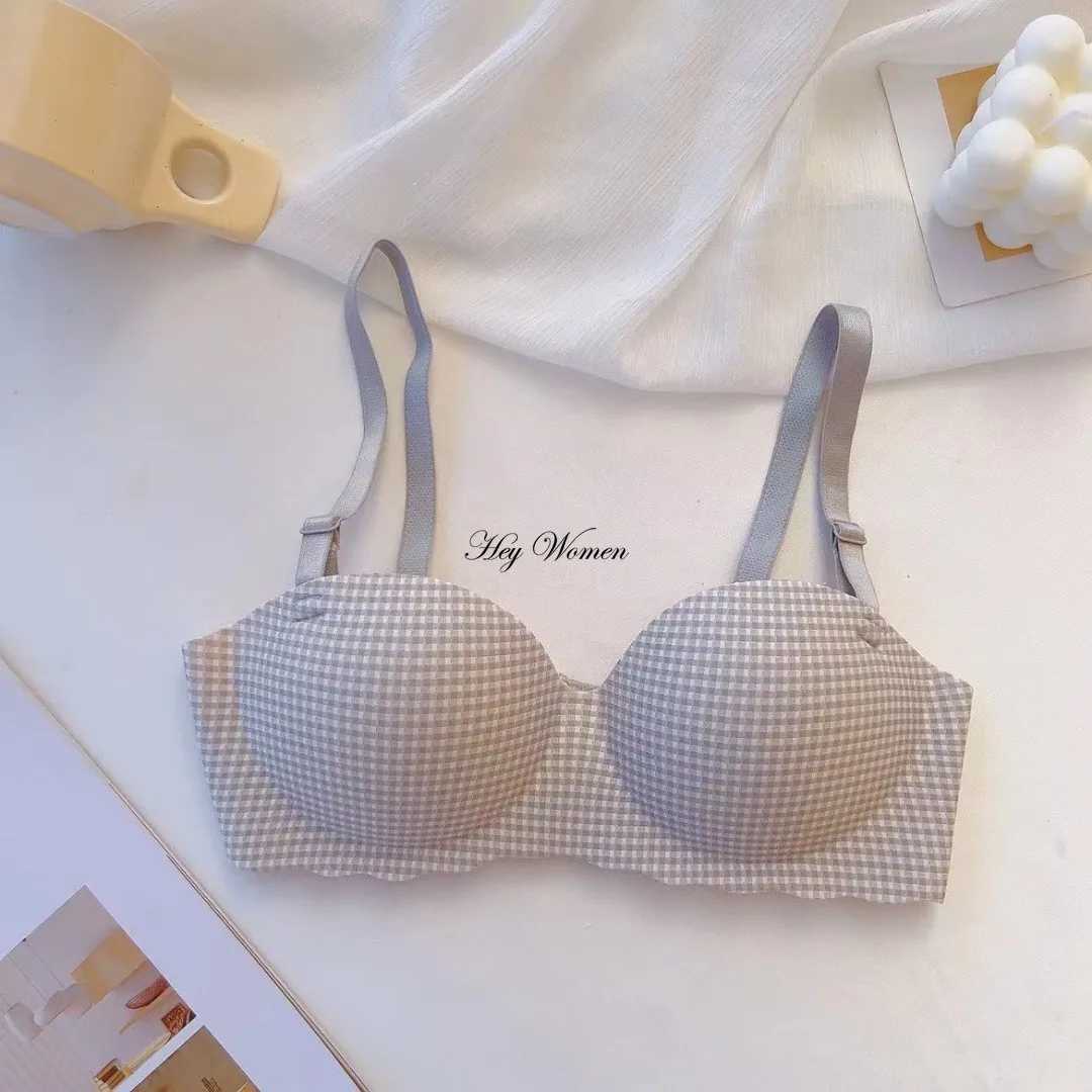 Seamless Bras for Women Ice Silk Simple Small Breasts Gather Thick Push Up Bralette No Steel Rings Lingerie Comfort UnderwearX2410