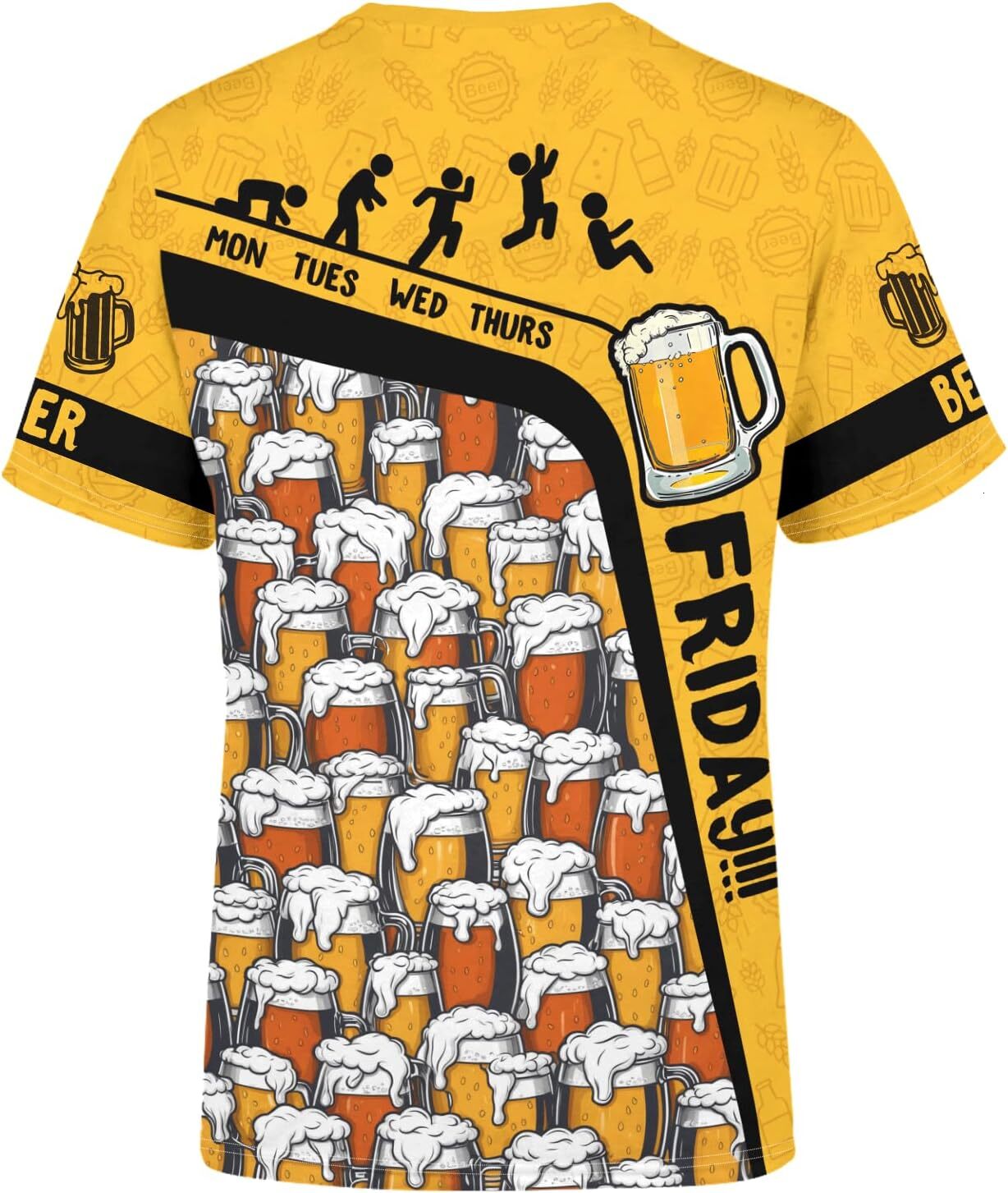 mens T shirt Mens T shirt Oktoberfest Beer Shirt Novelty Tee Funny Short Sleeve 3D Printed Casual Holiday T-Shirt for Men Women tee Casual tops summer