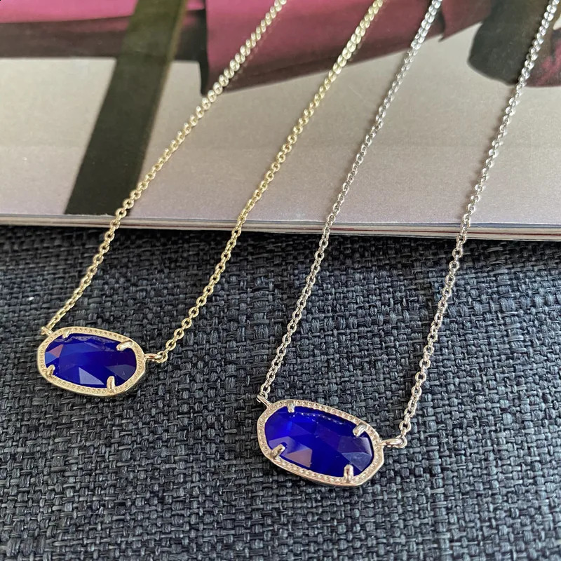 YEEVAA cobalt cat eye artificial crystal gemstone pendant necklace suitable for women fashionable jewelry unique gifts 241022