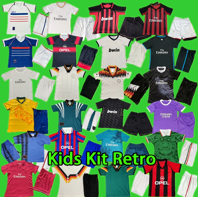 Kids Kit 2016 2017 2018 Madrids Soccer Jerseys Real Argentinas RONALDO boys set football shirt Germanys uniform mexico milans 1994 1998 13 14 15 16 Munichs