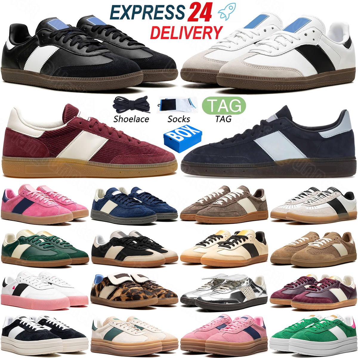 Designer Shoe Mens Womens Sneakers Navy Scarlet White Black Scarlet Gum Cardboard Silver Casual Shoes Outdoor Sports Trainers