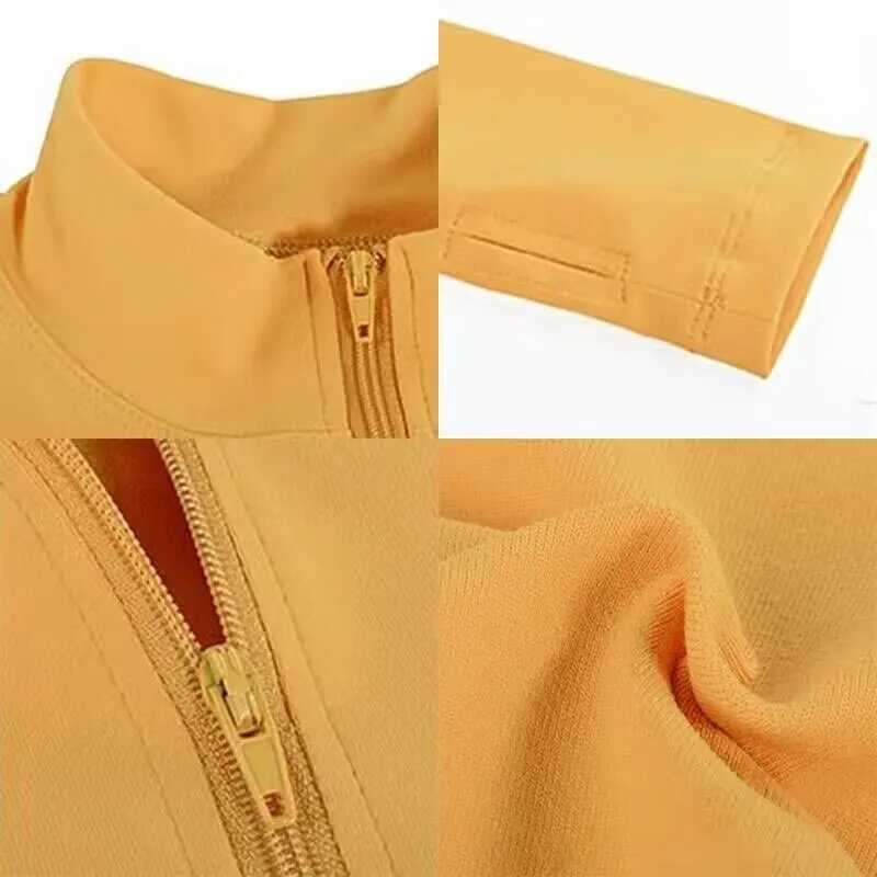 Long sleeved yoga shirt sports top fitness yoga top gym top sports clothes womens push ups running full set of clothingW250411