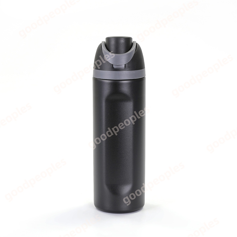 OWALA Large Capacity Double Drinking Straw Sports Water Bottle 304 Stainless Steel Insulated Cup Portable Handheld Bicycle Cup