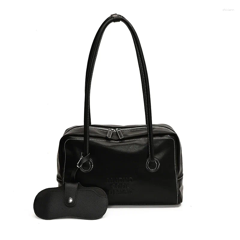 Totes Solid PU Zipper Crossbody Bag For Women 2024 High Quality Simple Small Square Casual Hand-held Armpit Shoulder 55a4