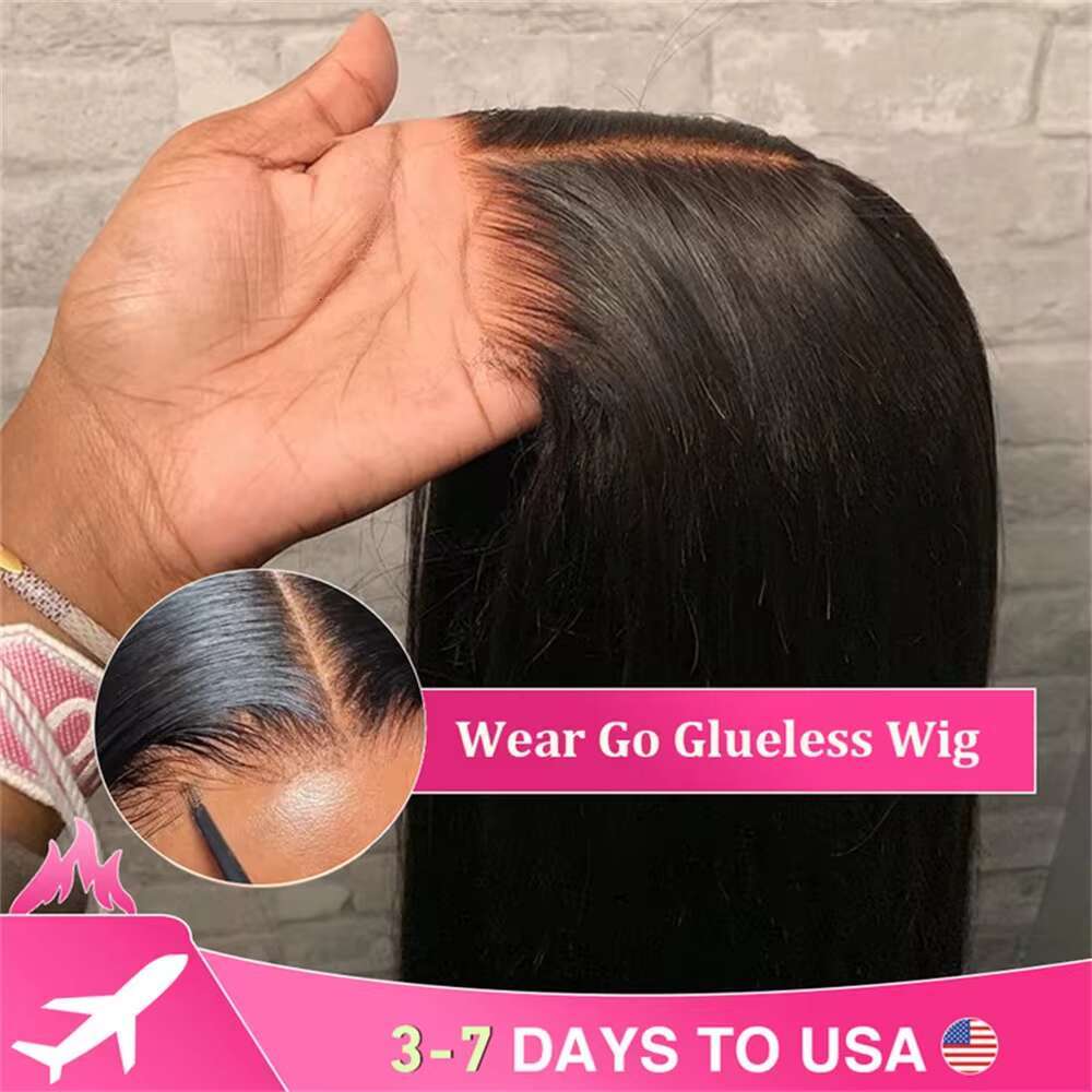 36 Inch Vietnamese Hair Bone Straight Glueless Wigs Human Hair Lace Frontal Wig 5X5 Ready to Wear Wig Preplucked Raw Virgin Hair
