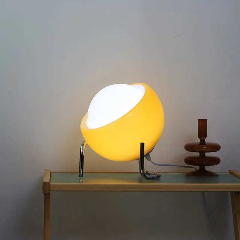 Winfordo Bauhaus medieval desk lamp glass creative desk lamp Nordic retro night lamp bedroom living room X241021