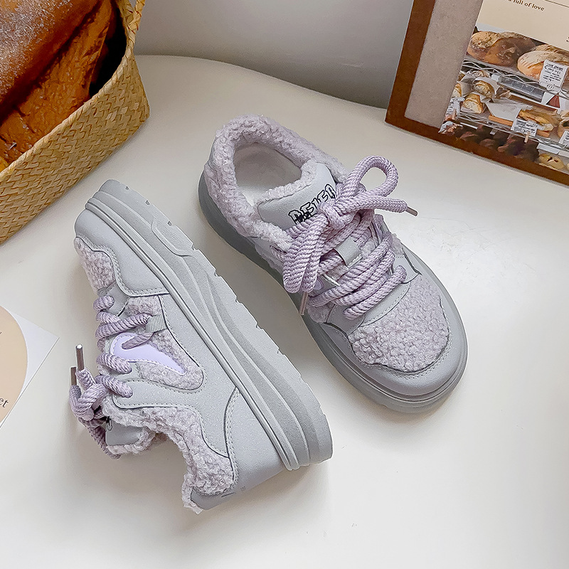 Autumn Winter New Flat Bottomed Soft Soled Fashionable Versatile Casual Shoes