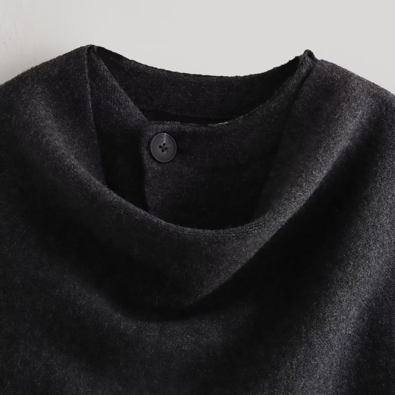 Women's Jackets MUXI-Gray Shawl Jacket With Scarf Long Sleeved Loose Open Front Elegant And Unique Street Wear Autumn Winter