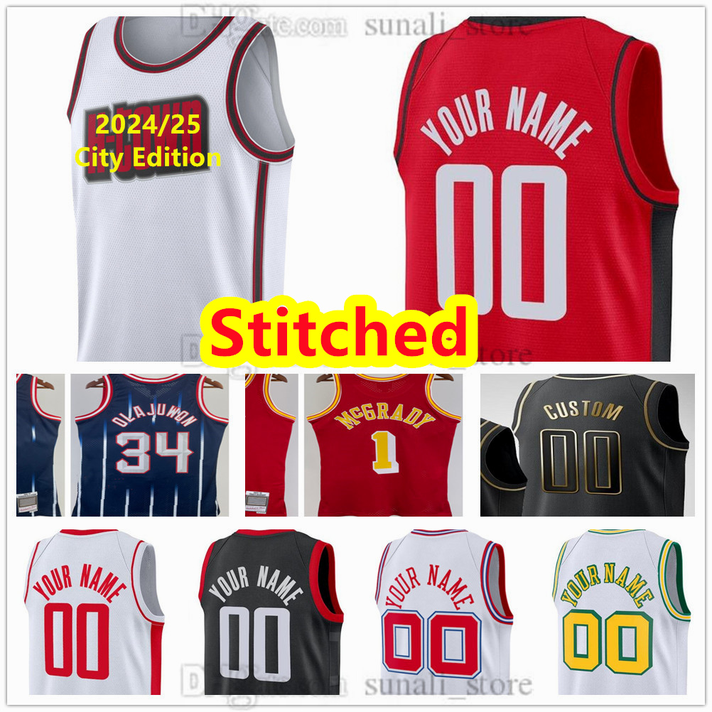 Stitched 2024/25 City Basketball Jerseys Amen 1 Thompson Cam 7 Whitmore Jalen 4 Green Fred 5 VanVleet Steven 12 Adams Jabari 10 Smith Reed 15 Sheppard Alperen 28 Sengun