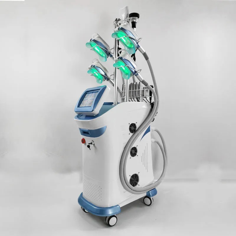 Effective 360 Fat Freezing Cryo Slimming Machine Body Sculpting fat reduce Cooling Lipolysis 4 handles work at the same time with Chin Handle slimming